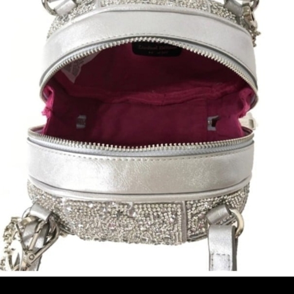 Betsey Johnson Limited Edition NYE 2020 Ball Drop Crossbody, Silver - Picture 4 of 9